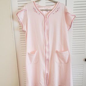 XL (16-18) Pink Short Sleeve Robe